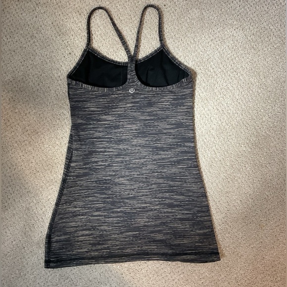 Lululemon Gray Racerback Tank Top Size 4 - Picture 3 of 6